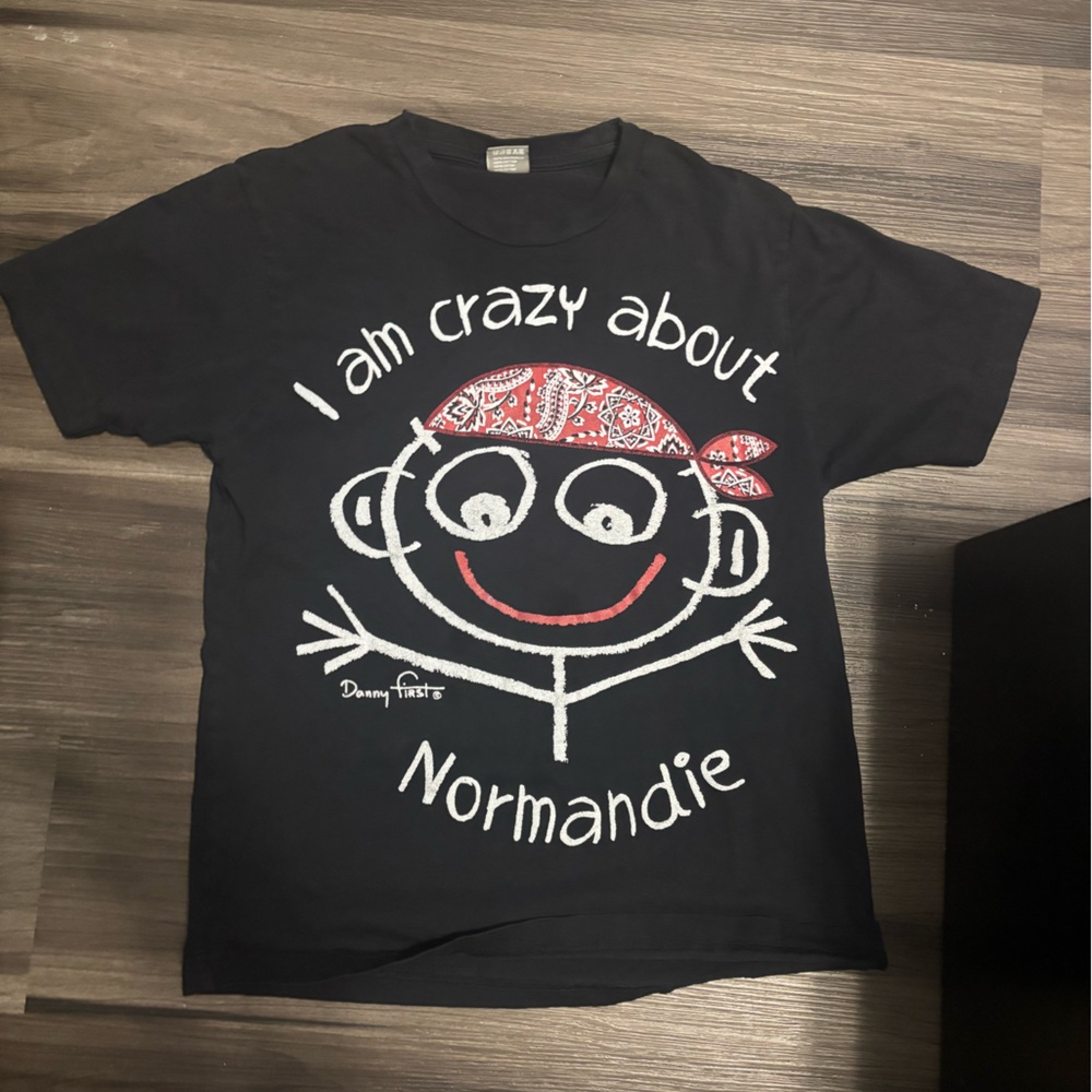 Black Normandie band tee